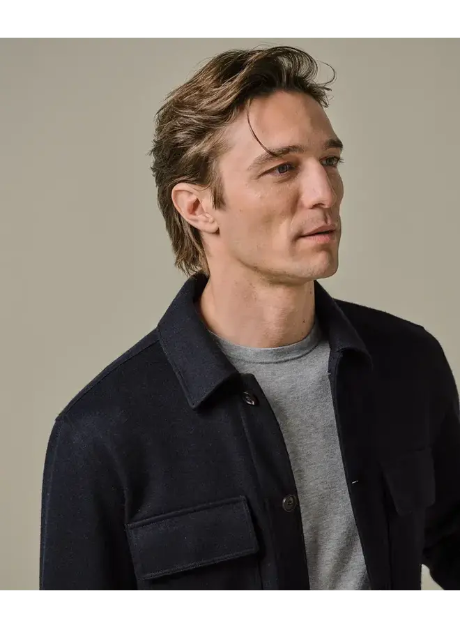 Overshirt  Knitted Navy PPXF30001C