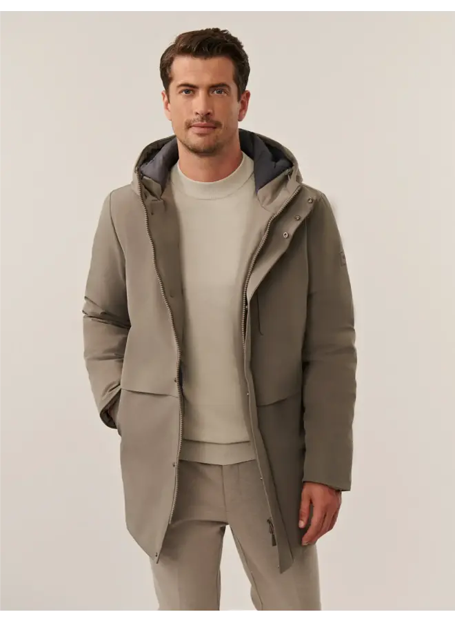 Tervigio Parka Jas 112255007 Kleur 840000 Taupe