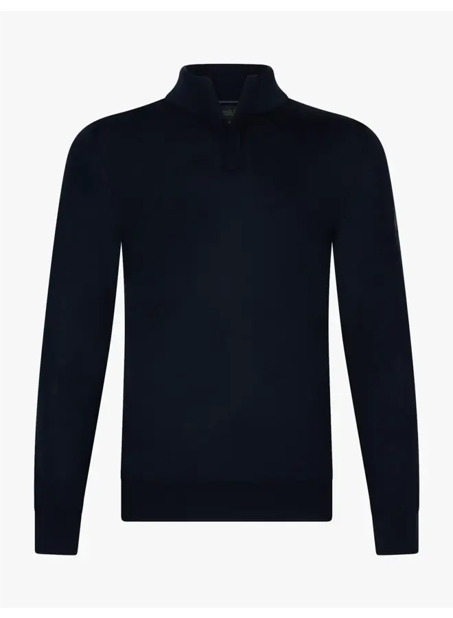 Saronno Half Zip Pullover 118255027 Kleur 699000 Dark Blue