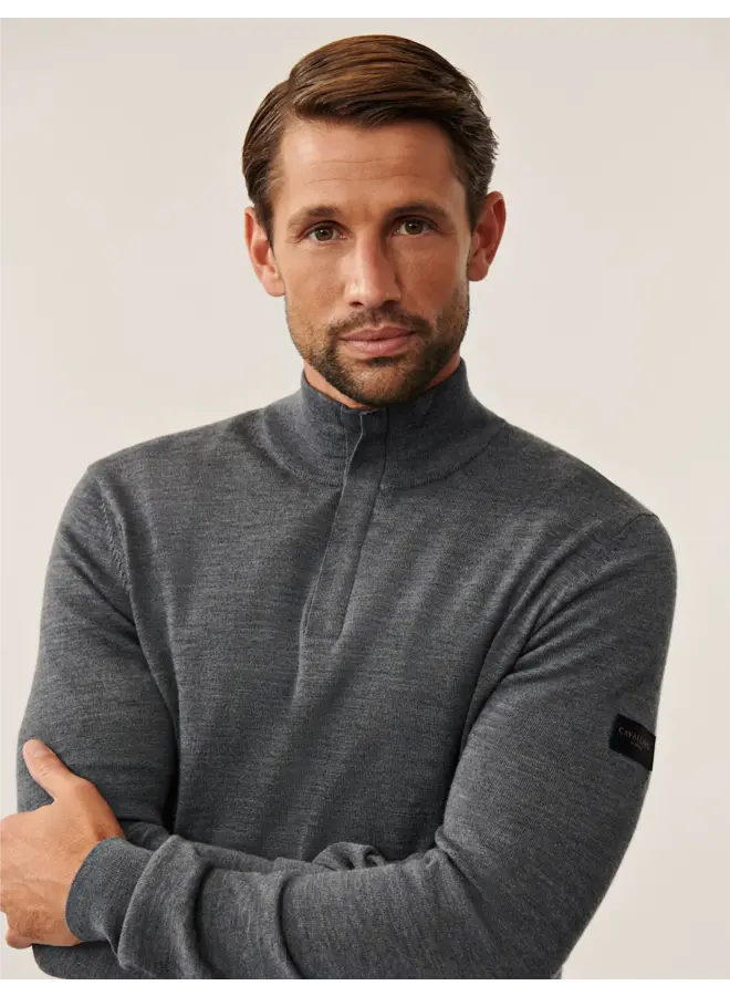 Saronno Half Zip Pullover 118255027 Kleur 980000 Antracite