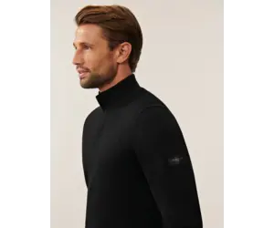 Cavallaro Napoli Saronno Half Zip Pullover 118255027 Kleur Zwart