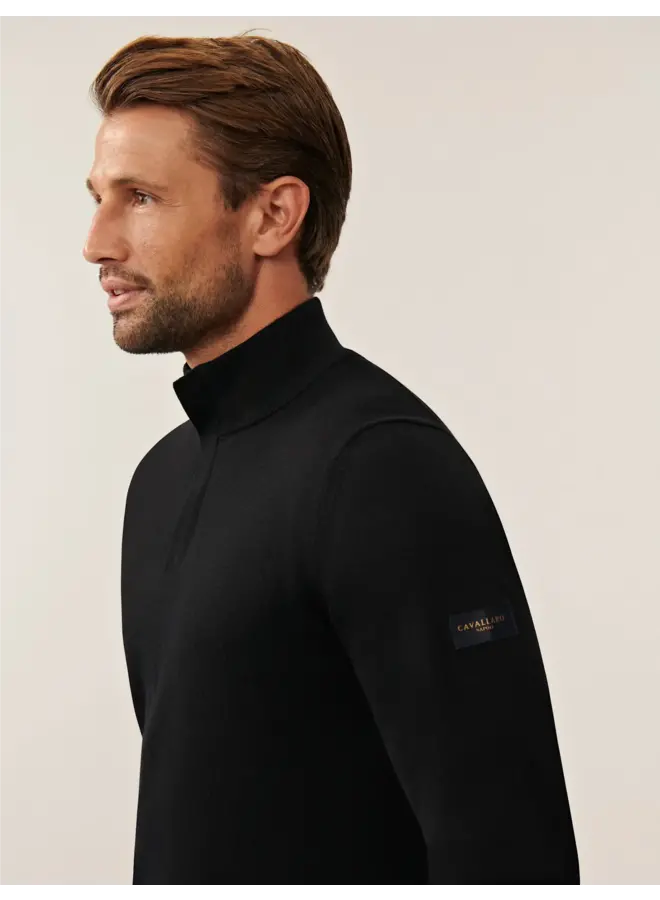 Saronno Half Zip Pullover 118255027 Kleur 999000 Black