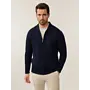 Malenio Polo Cardigan 119255022 Kleur 699000 Donkerblauw