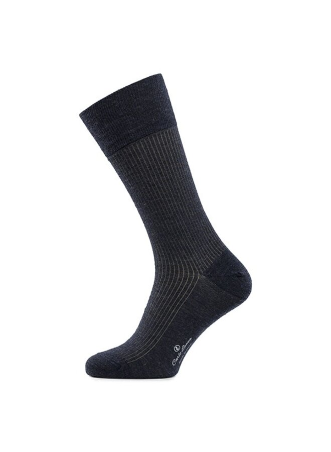 Wollen Herensokken Shadow art 212-26 Denim Blauw