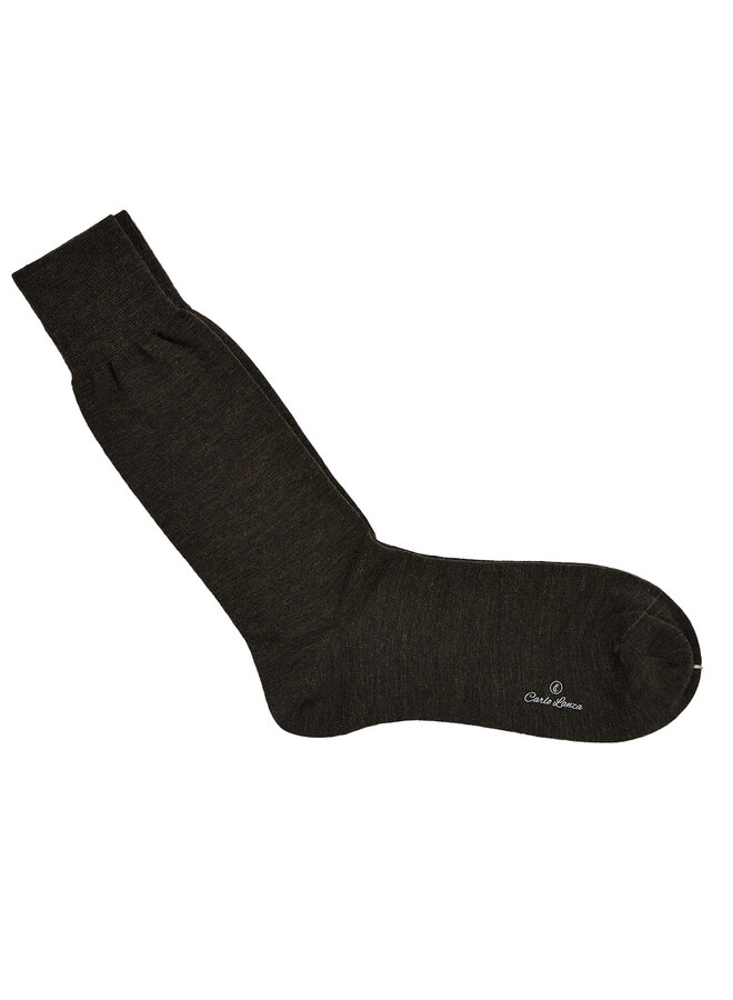 Wollen Herensokken Terra art 206-285 Dark Brown