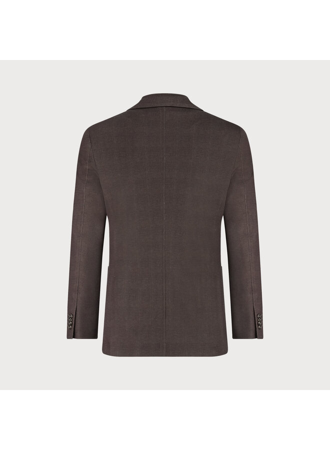 Colbert Jersey Uitneembare Kraaginzet Ruit JBIW25-M3 Brown