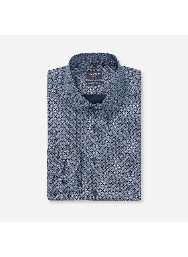 Overhemd Modern-Fit Print Marineblauw 1308 84 18