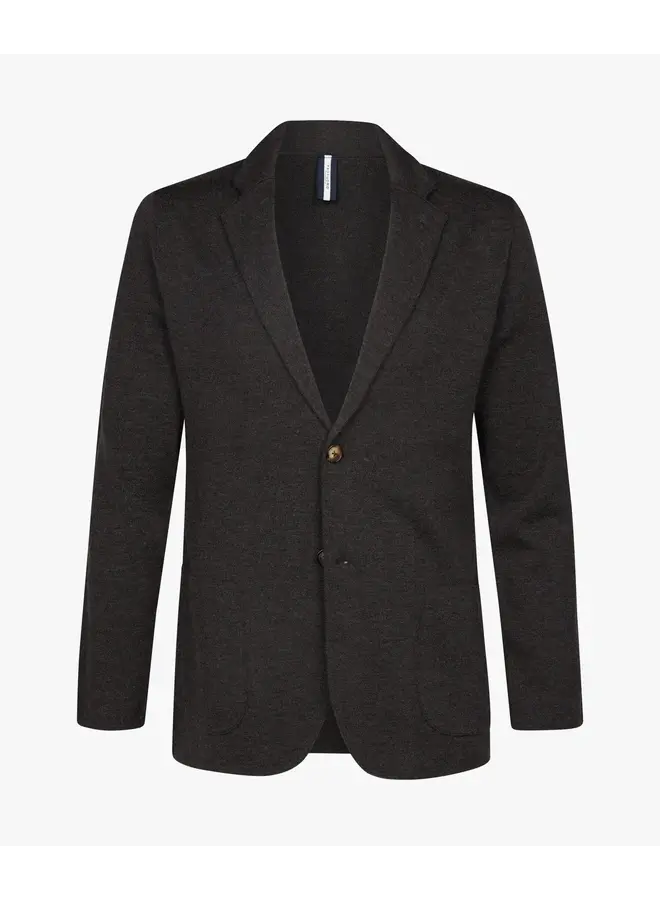 Jacket / Colbert 100% Merino Wool Dark Brown PPWP30011C
