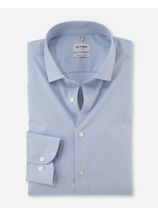 Overhemd Lichtblauw Body Fit / Level Five Modern Kent Kraag 2113 74 11