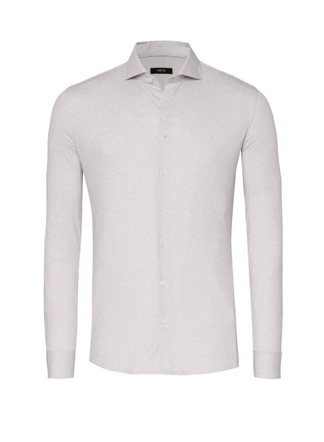 Overhemd Knitted Luxury Hai Line 91708-30 Col. 837 Sand Abstract Stripes