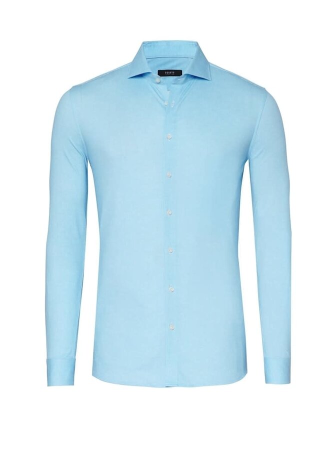 Overhemd Knitted Luxury Hai Line 91008-30 Col. 621 Aqua
