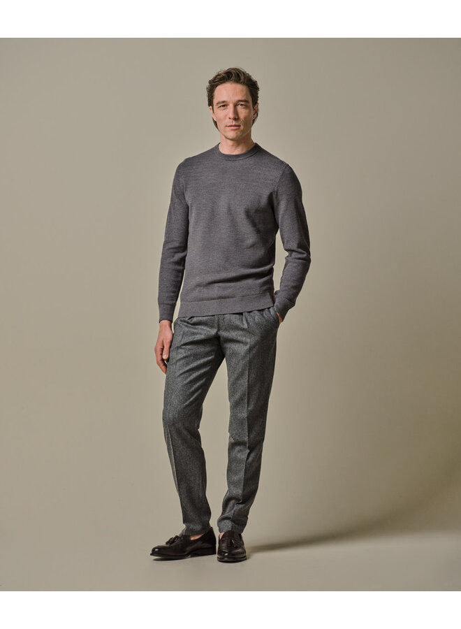 Pullover Crewneck Structuur Grey PPWJ30039D