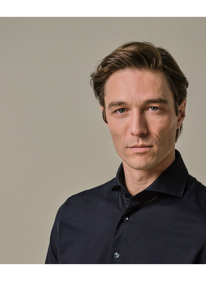 Overhemd Japanese Knitted Donkerblauw PP2H00008C