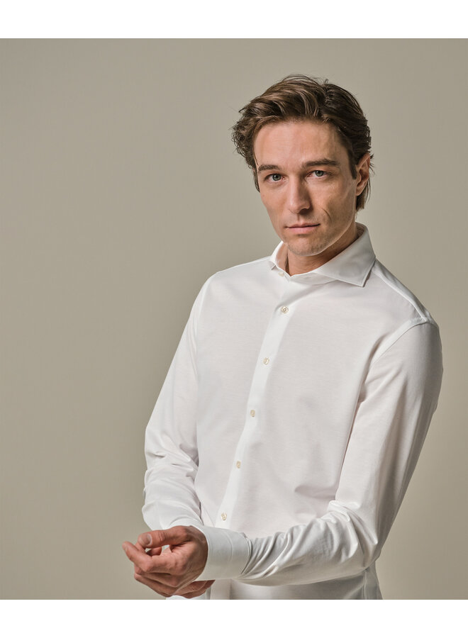 Overhemd Japanese Knitted Wit PP2HC10006