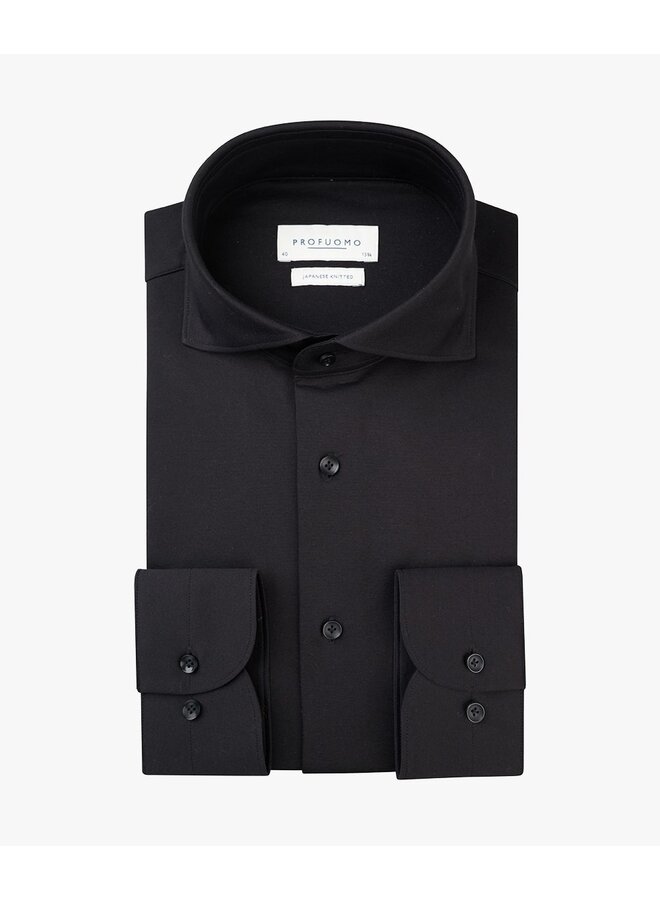Overhemd Japanese Knitted Zwart PP2HC10011