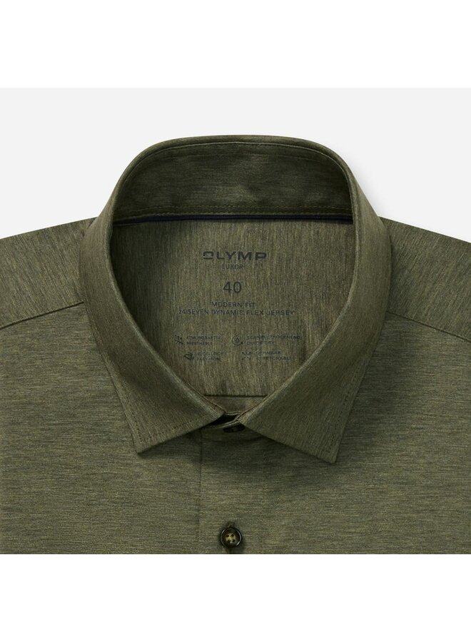 Overhemd Knitted 24/7 Modern-Fit Groen 1202 64 45