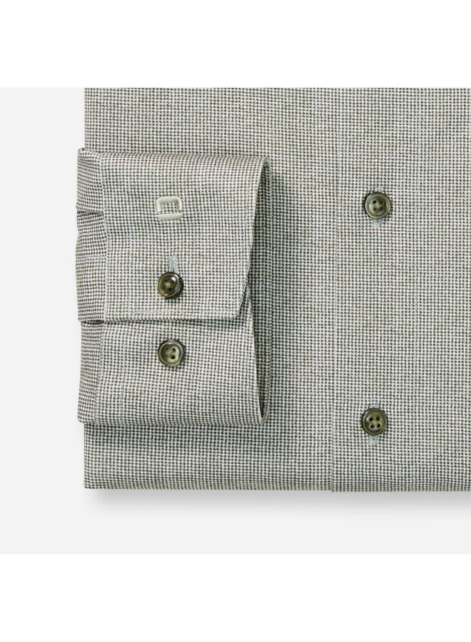 Overhemd Knitted 24/7 Modern-Fit Structuur Groen 1231 84 48