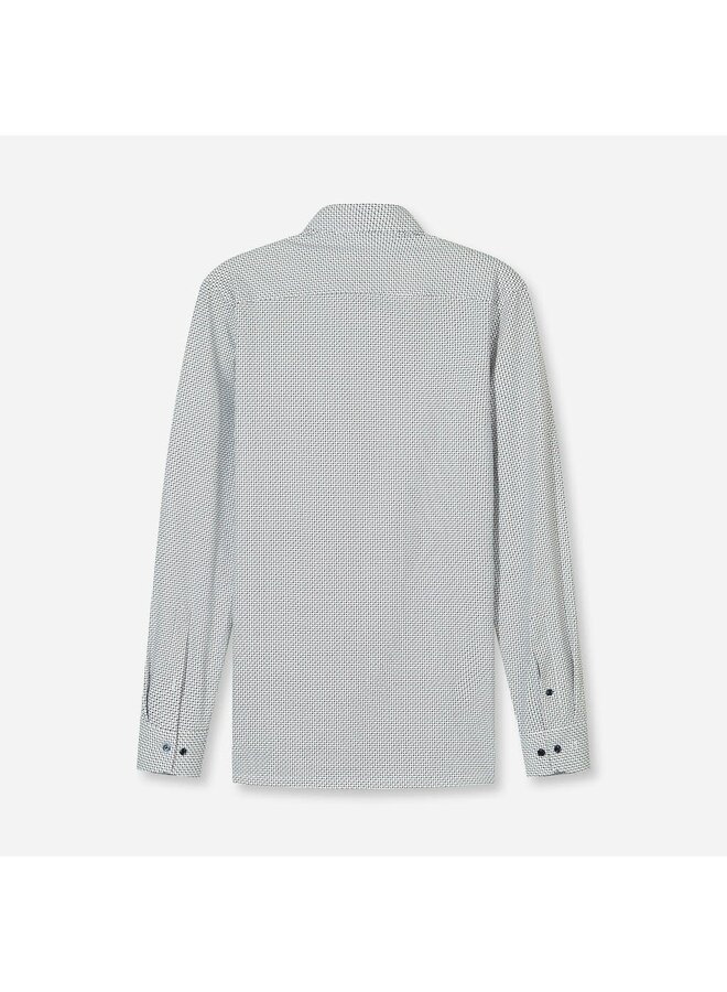 Overhemd Knitted 24/7 Modern-Fit Printje Nougat 1354 14 27