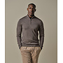 Pullover Half Zip Merino Wol PPWJ30003D Taupe