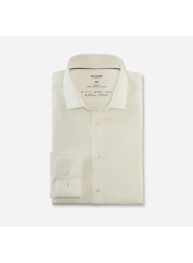 Overhemd Ecru Body Fit Climate Control Dynamic Flex 0734 64 20