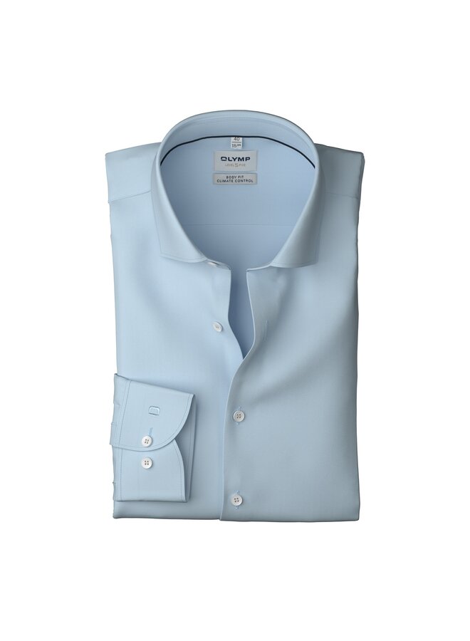 Overhemd Lichtblauw Body Fit Climate Control Dynamic Flex 0734 64 11