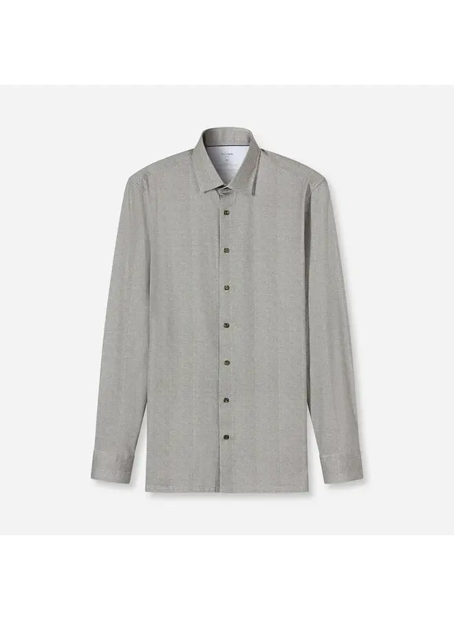 Overhemd Knitted 24/7 Modern-Fit Structuur Groen 1231 84 48