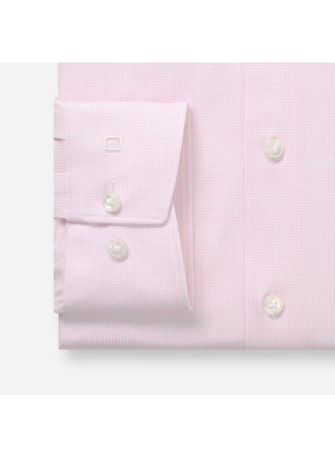 Overhemd Knitted 24/7 Modern-Fit Structuur Licht Roze 1231 84 31