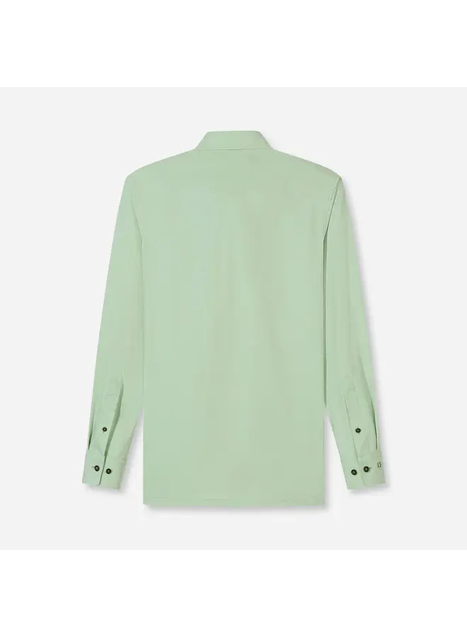 Overhemd Knitted 24/7 Modern-Fit Licht Groen 1202 64 40