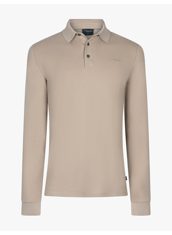 Basso Polo Lange Mouw 116261015 Kleur 841000 Light Taupe