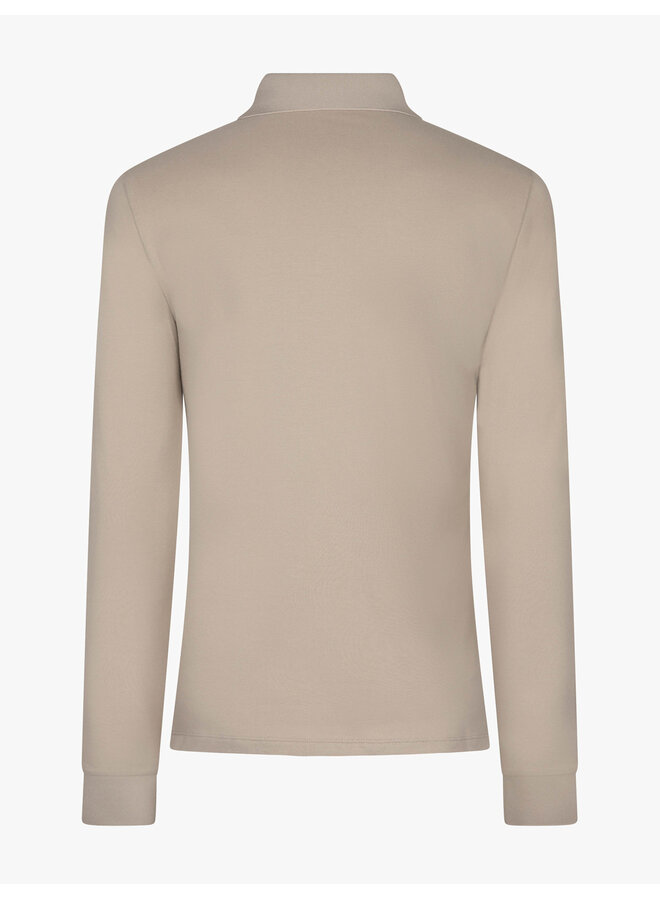 Basso Polo Lange Mouw 116261015 Kleur 841000 Light Taupe