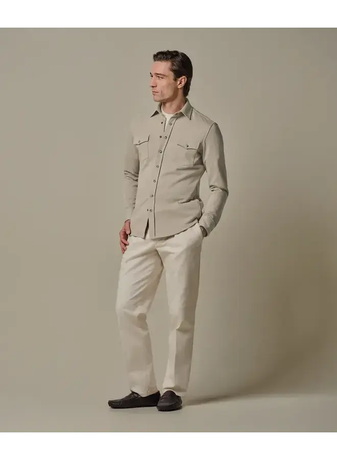 Overshirt Beige French Terry PPXF10001B