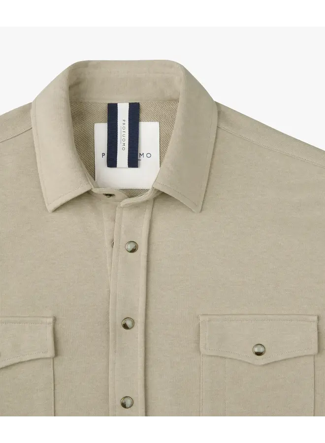 Overshirt Beige French Terry PPXF10001B