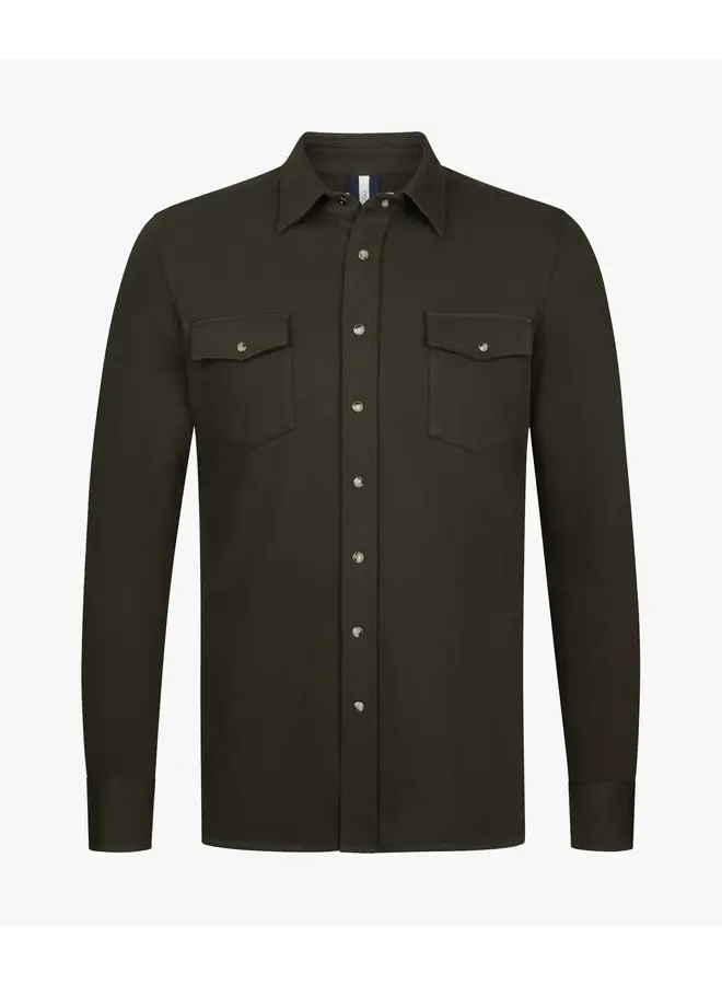 Overshirt Brown French Terry PPXF10001C