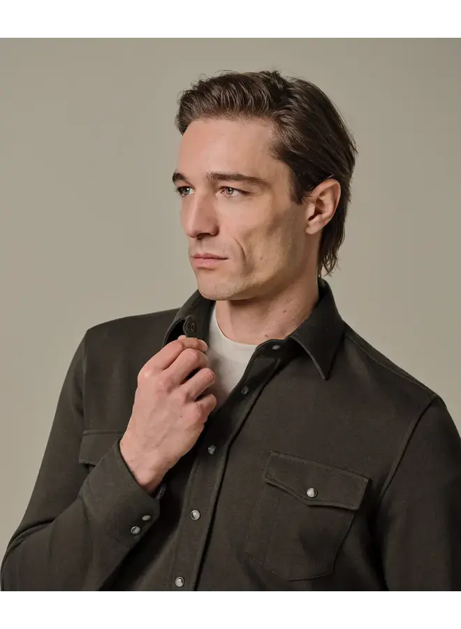 Overshirt Brown French Terry PPXF10001C