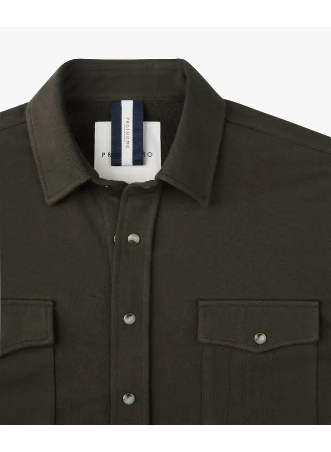 Overshirt Brown French Terry PPXF10001C