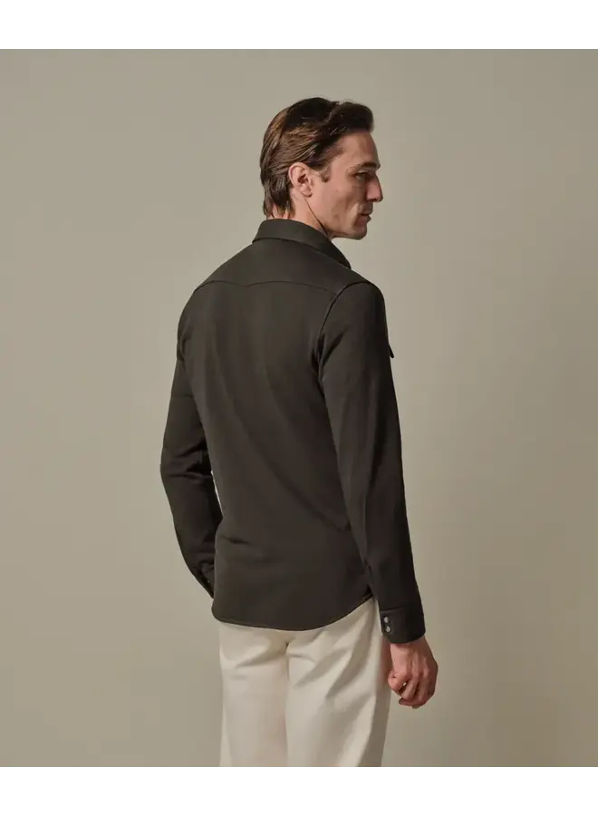 Overshirt Brown French Terry PPXF10001C