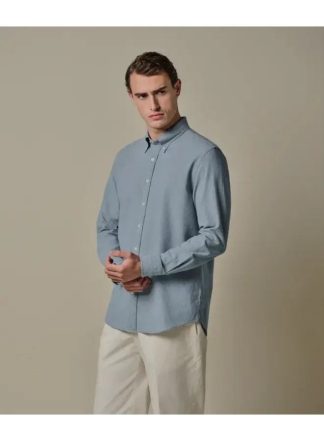 Shirt Blue Button Down chambray PPXH10028A
