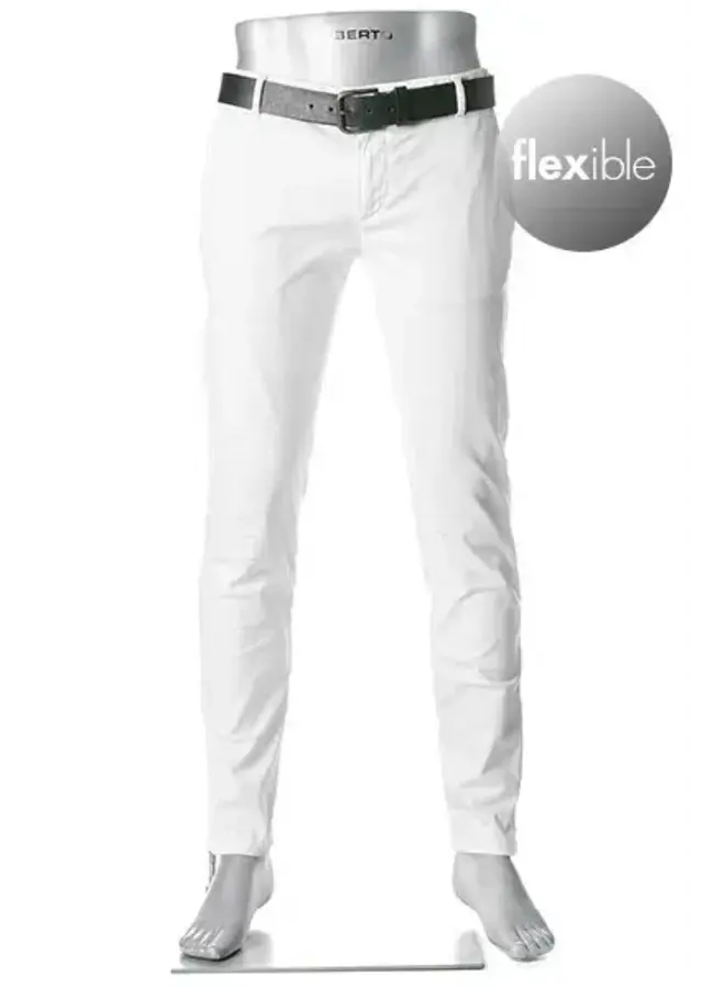 Jeans Chino Rob Coloured Denim Slim Fit 6287 1582 Col. 100 White