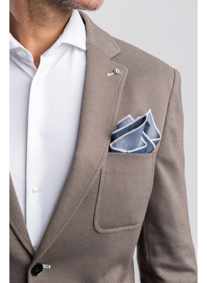 Colbert / Kostuum Jersey Travel 24/7 Knitted JBI-M20 BROWN