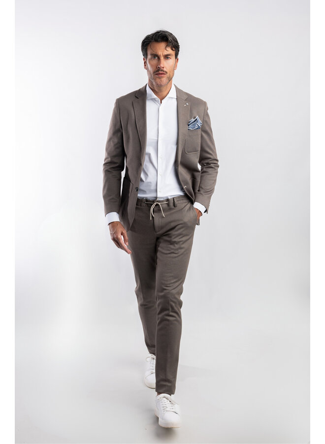 Colbert / Kostuum Jersey Travel 24/7 Knitted JBI-M20 BROWN