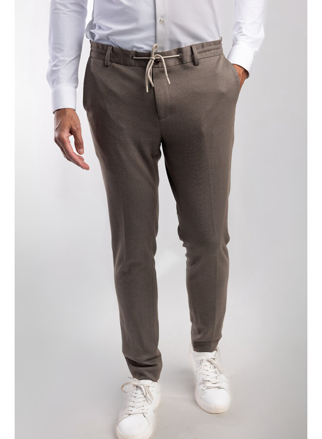 Broek /Chino/ Travel Jersey Kostuum 24/7 Knitted JAKE-M20 BROWN