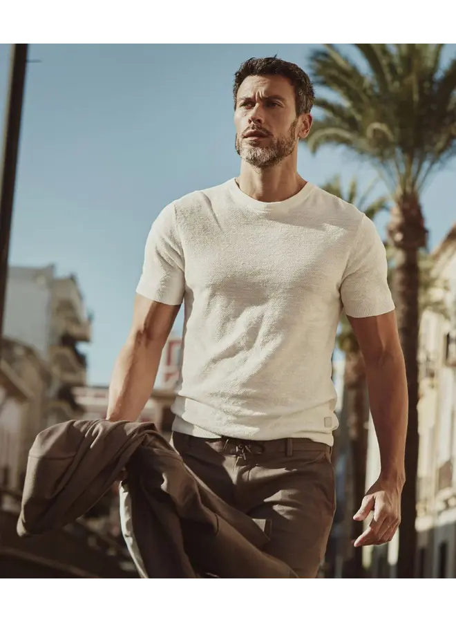 Broek /Chino/ Kostuum Travel Jersey 24/7 Knitted JAKE-M20 BROWN