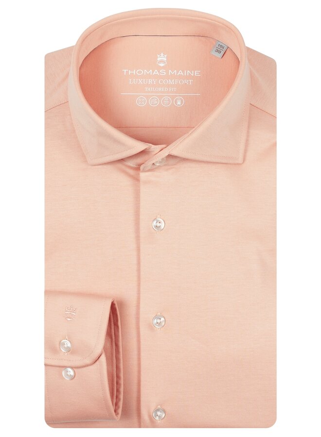 Overhemd Modern Fit Knitted 617778 Col. 31 Soft Coral