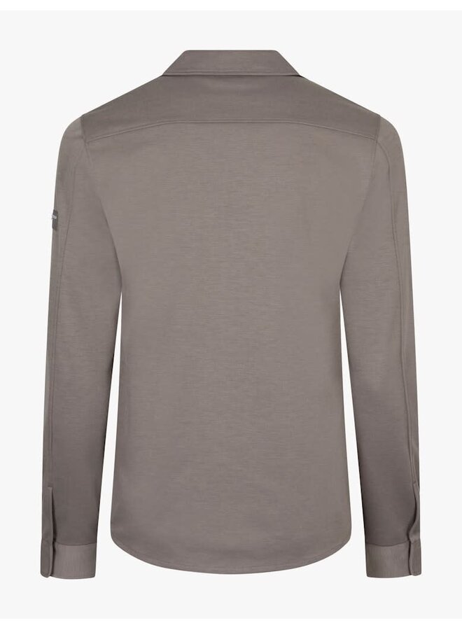 Zaverio Overshirt 123261014 Kleur 840006 Taupe Melange