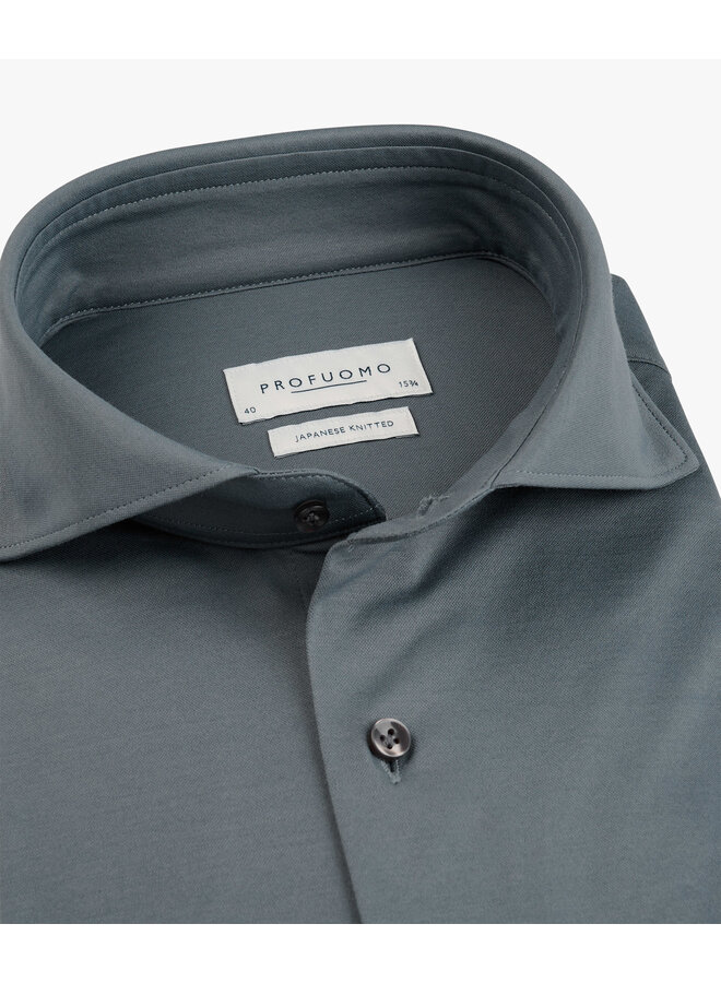 Overhemd Japanese Knitted Mid Blauw PPXH10032O