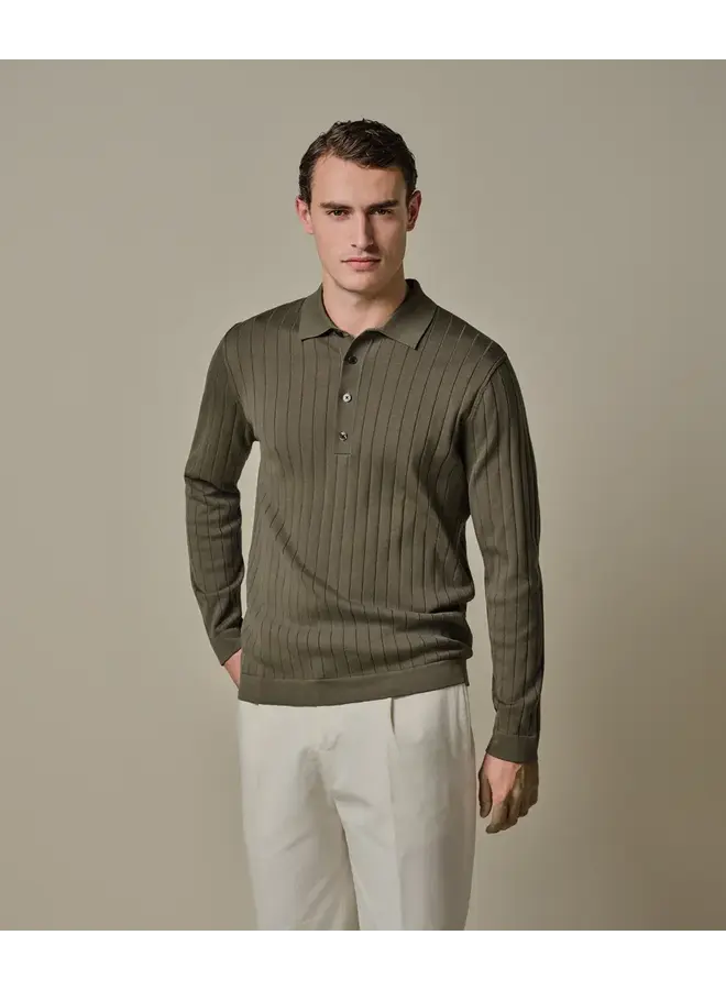 Polo Longsleeve Brown Aero Ease PPXJ10021B