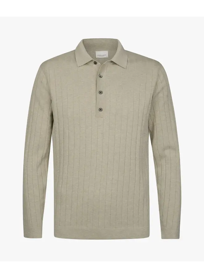 Polo Longsleeve Beige Aero Ease PPXJ10021C