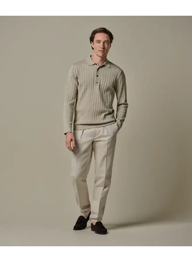 Polo Longsleeve Beige Aero Ease PPXJ10021C