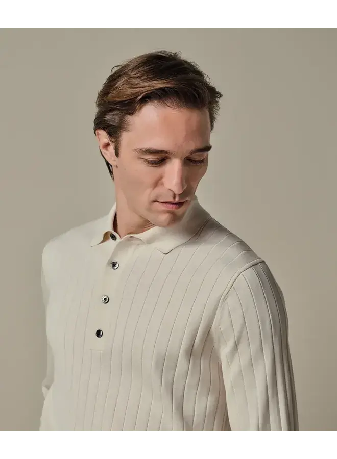 Polo Longsleeve Off White Aero Ease PPXJ10021D