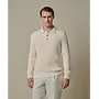 Polo Longsleeve Off-White Badstof PPXJ10017B